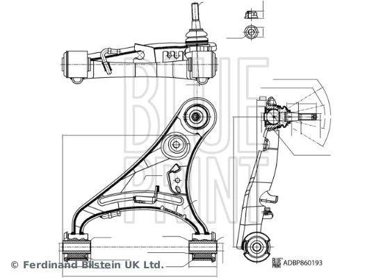Control/Trailing Arm, wheel suspension